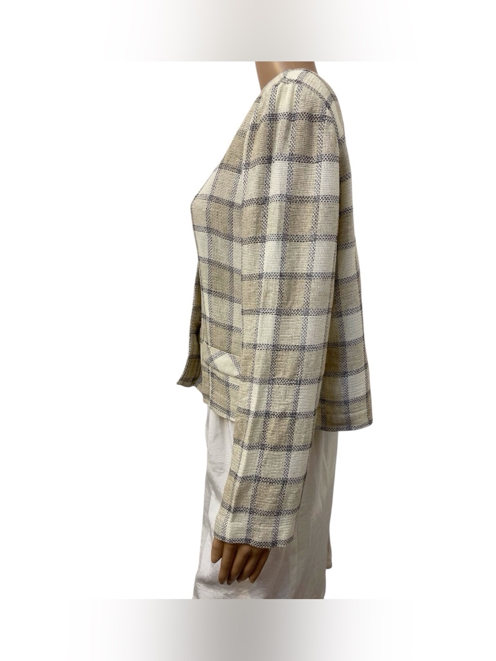 Vintage Women's Chelsea Studio Plaid Button-Up Jacket, 16 - Picture 6 of 15